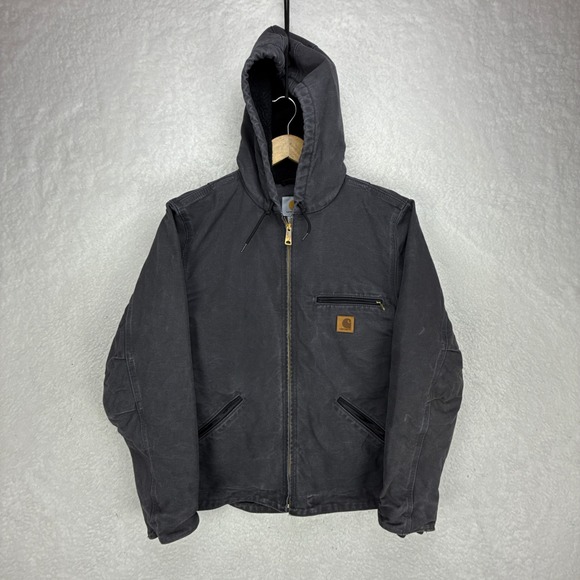 Carhartt Other - Carhartt Sierra Jacket Sherpa Lined Mens Medium J141 029 Shadow Gray
